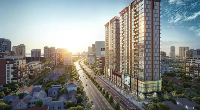 Celestine Westlake 大樓與 Võ Chí Công 路（開發商示意圖）