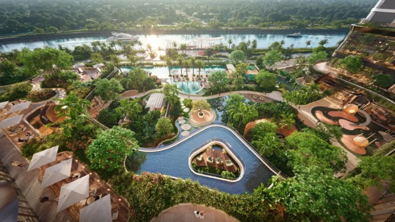 Palm River 泳池與空中花園俯瞰