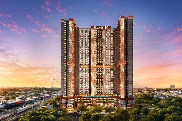 Sky Solis 大樓夕陽外觀(開發商示意圖)