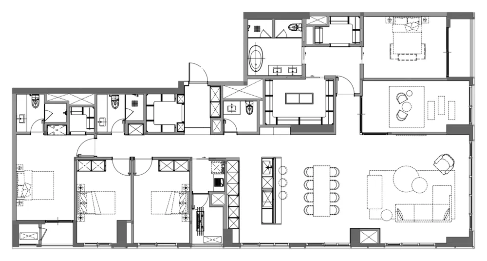 Starlake The Prime 頂層 PENT CA 戶型圖：套內 229.37 ㎡