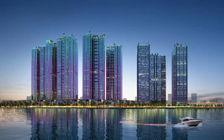Sunshine Sky City 臨河大樓夜景（開發商示意圖）
