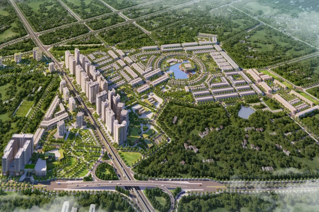 Hinode Royal Park 都市區鳥瞰（開發商示意圖）