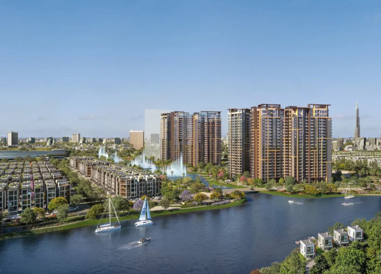 The Global City 河景與 Masteri Cosmo Central 大樓(開發商示意圖)